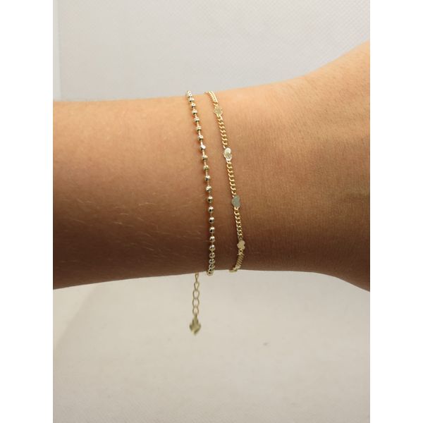 Pulseira 2x1 Bolinhas 16+5cm - BRIDA FOLHEADOS