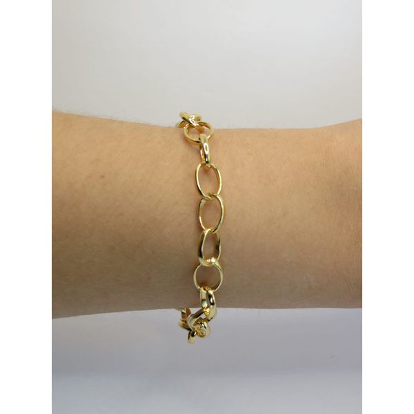Pulseira Elo Português 19+5cm - BRIDA FOLHEADOS