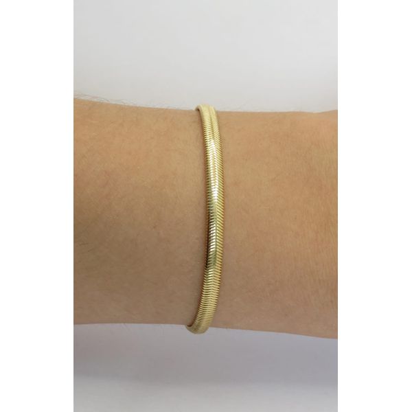 Pulseira Lacraia 16+5cm - BRIDA FOLHEADOS