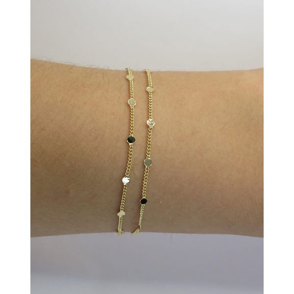 Pulseira 2 em 1 16+5cm - BRIDA FOLHEADOS