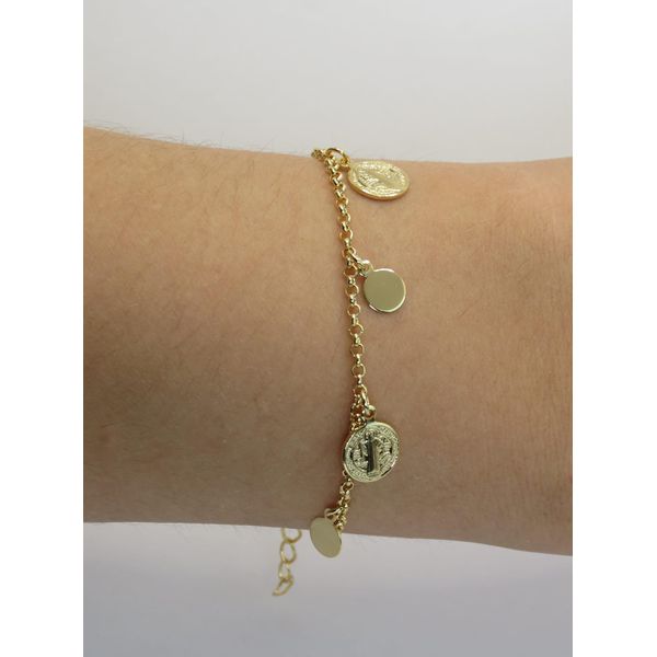 Pulseira São Bento 15+5cm - BRIDA FOLHEADOS