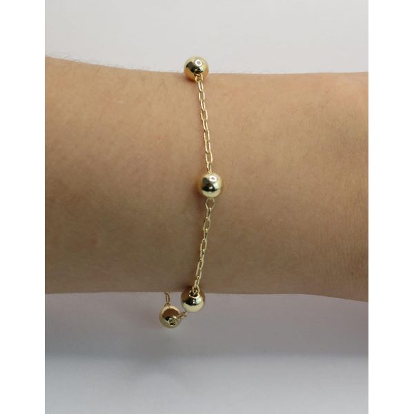 Pulseira de Bolas 18cm - BRIDA FOLHEADOS