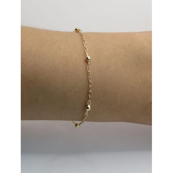 Pulseira de Bolas 18cm - BRIDA FOLHEADOS