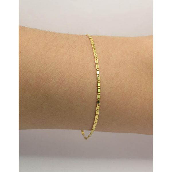 Pulseira Masculina Piastrine 18cm - BRIDA FOLHEADOS