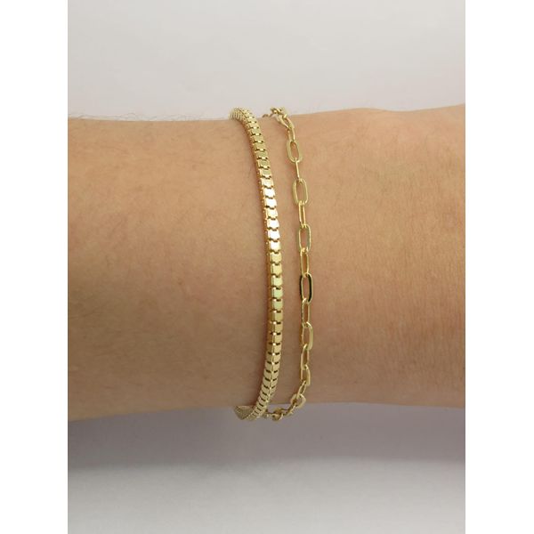 Pulseira 2x1 17+5cm - BRIDA FOLHEADOS