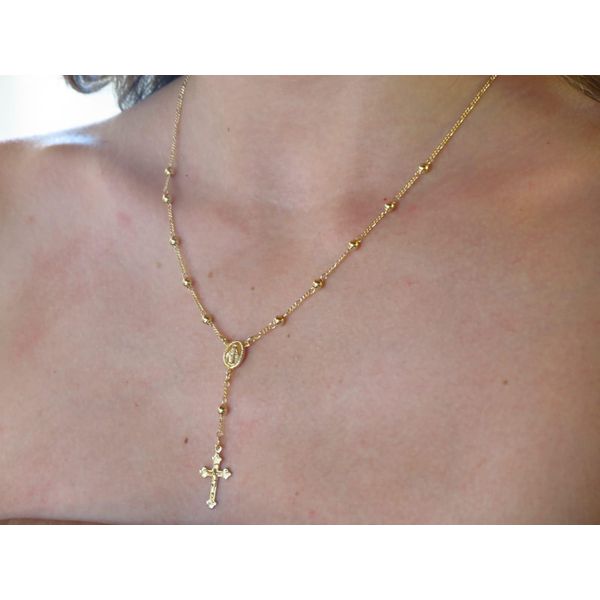 Colar Terço Nossa Senhora das Graças 45c... - BRIDA FOLHEADOS