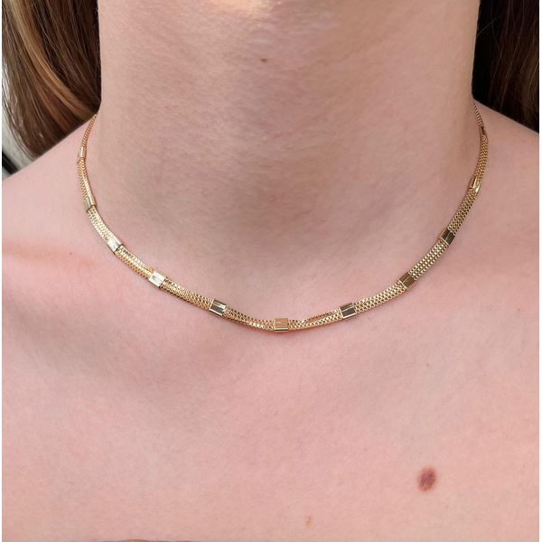 Choker Fio Triplo 38+5cm - BRIDA FOLHEADOS