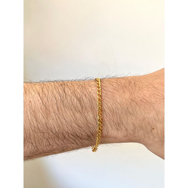 Pulseira Masculina Grumet 18cm - BRIDA FOLHEADOS