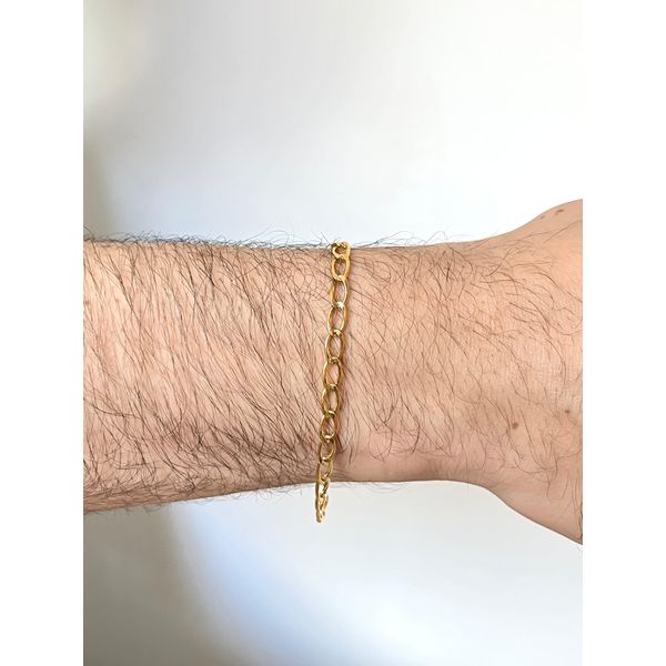 Pulseira Masculina Elos 18cm - BRIDA FOLHEADOS
