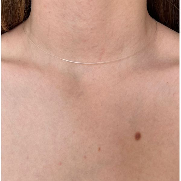 Colar Fio De Nylon Prata - BRIDA FOLHEADOS