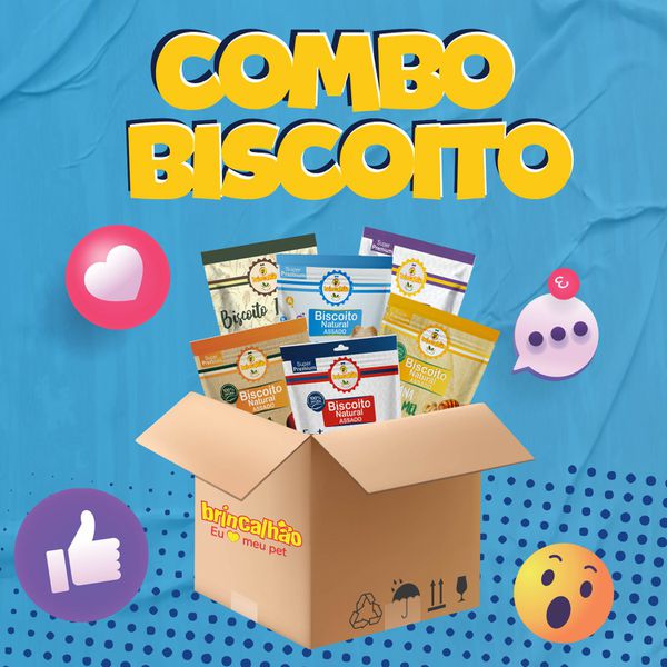 Kit Mx de Biscoitos Para Cachorros Linha Brincalhã... - Brincalhão Pet