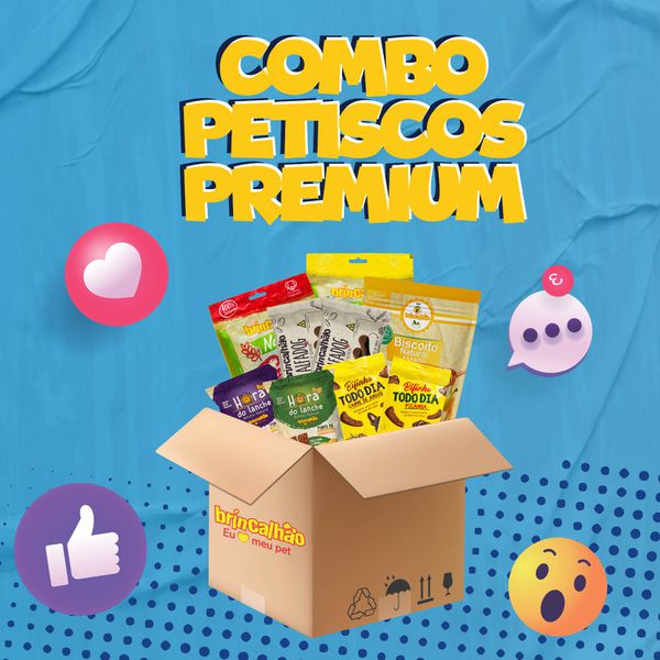 kit Mix Petiscos Premiun Para Cachorro Linha Brin... - Brincalhão Pet