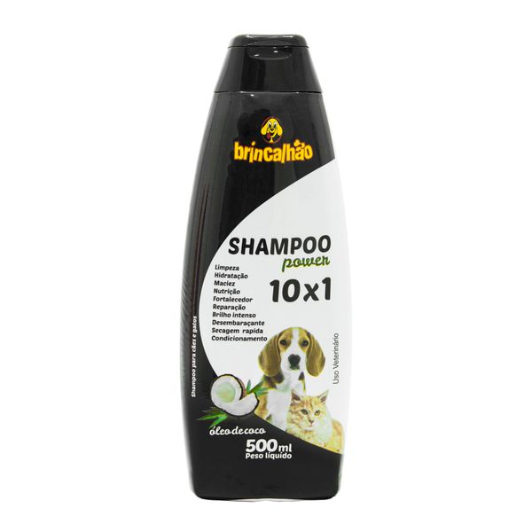 Shampoo Brincalhão Power 10X1 500ml - Brincalhão Pet
