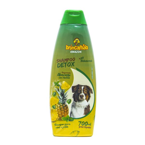 Shampoo Brincalhão Detox Abacaxi/Hortelã 700ml - Brincalhão Pet