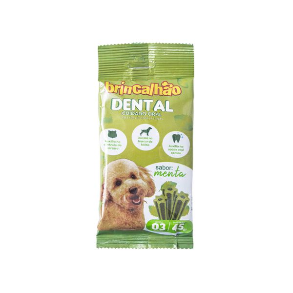 Brincalhão Dental Menta 45G - Brincalhão Pet