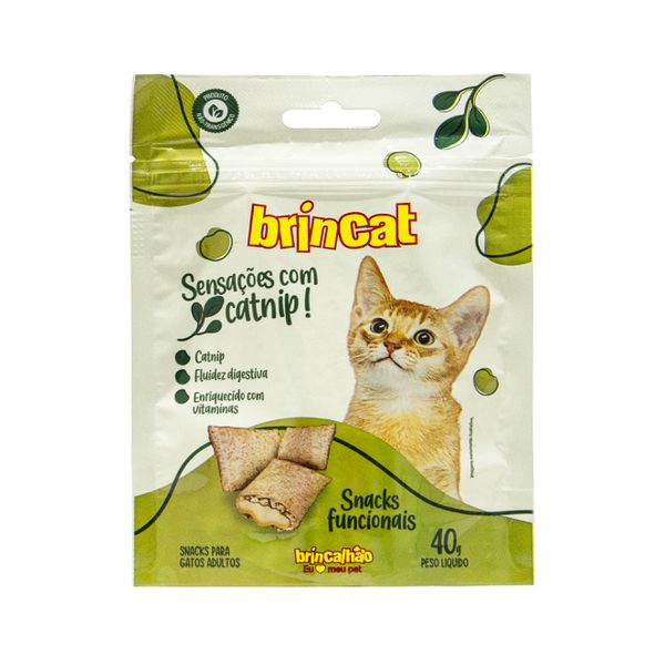 Snacks Funcionais Brincat - Sensações Com Catnip - Brincalhão Pet