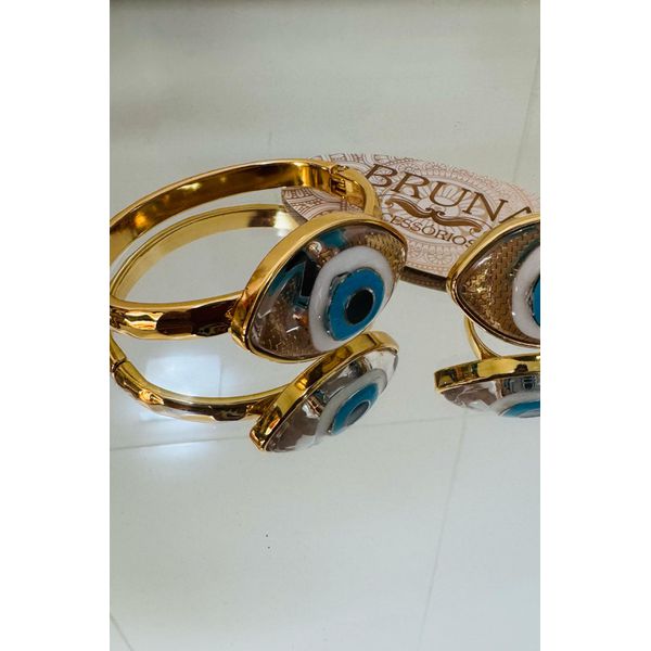 Pulseira + Anel de Olho Grego Furtacor