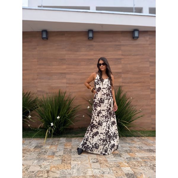 vestido cow print