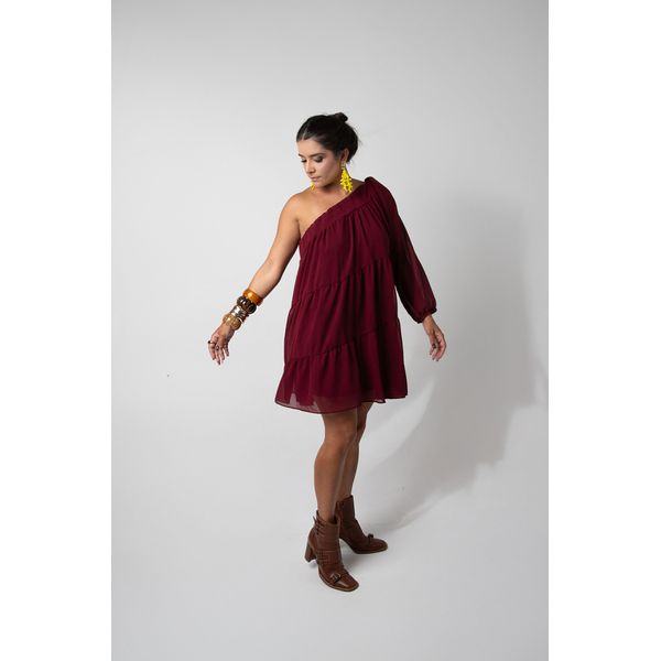 Vestido Luana Marsala