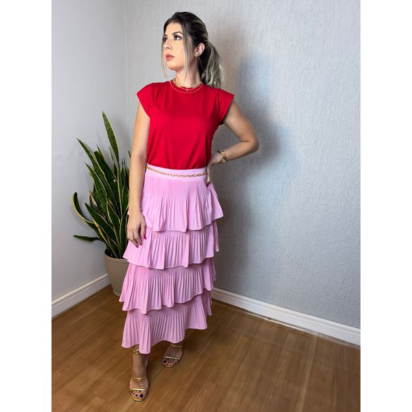 Saia Mila Rosa Bebê