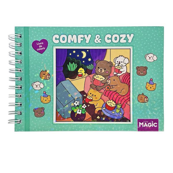 Livro P Colorir Comfy E Cozy 