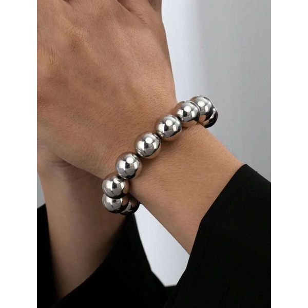 Pulseira Big Esfera Prata
