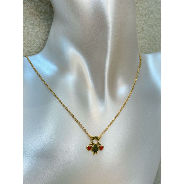 Colar Meninas Coração Dourado