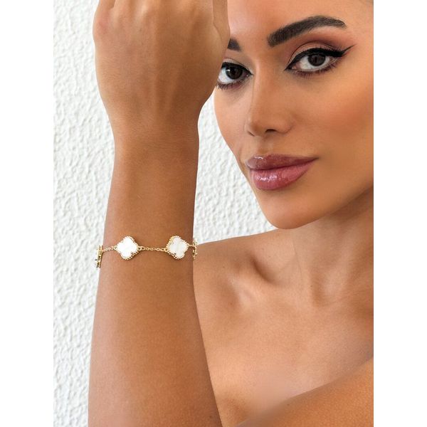 Pulseira Trevo Per 290023 Dourado