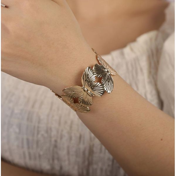 Brac Borboletas Dourado