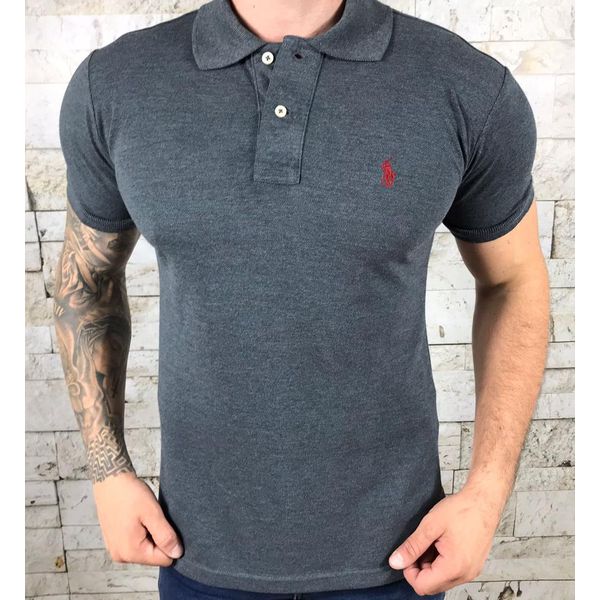 Polo PRL chumbo logo vinho