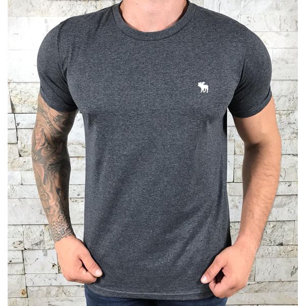 Camiseta Abercrombie Cinza Escuro
