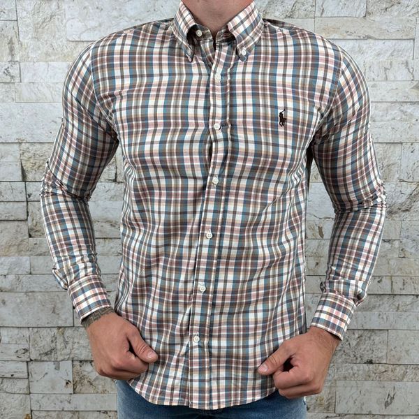  Camisa Manga Longa PRL Xadrez