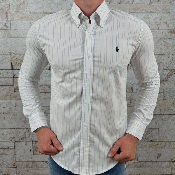 Camisa Manga Longa PRL Branco⭐