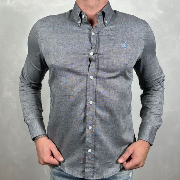 Camisa Manga Longa PRL Cinza