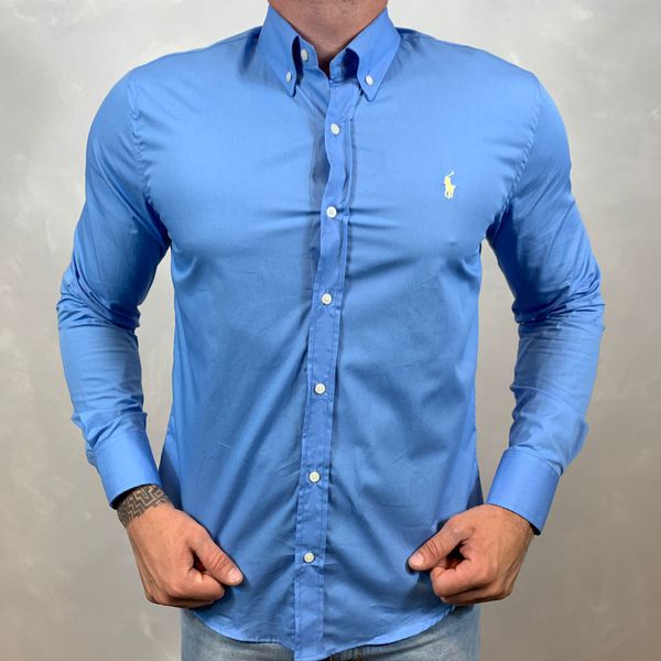 Camisa Manga Longa PRL Azul