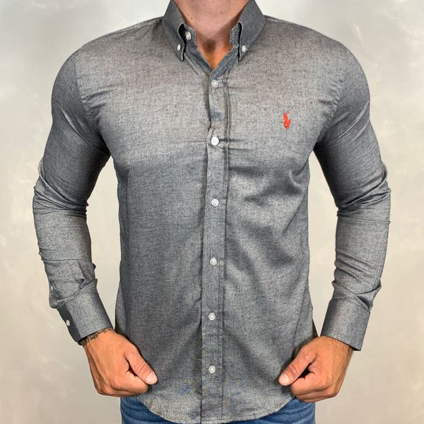 Camisa Manga Longa PRL Cinza