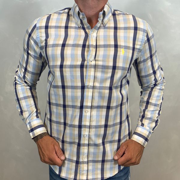 Camisa Manga Longa PRL Xadrez⭐