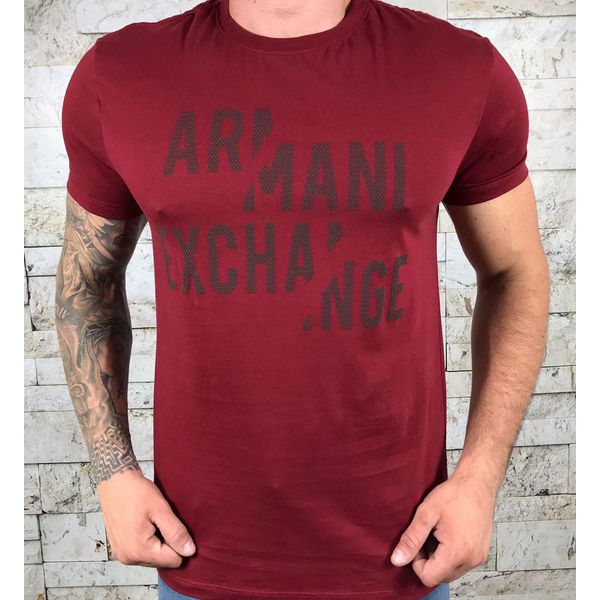 Camiseta Armani Vinho⭐