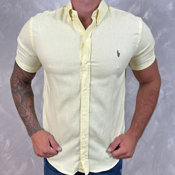 -Camisa Manga Curta PRL Amarelo