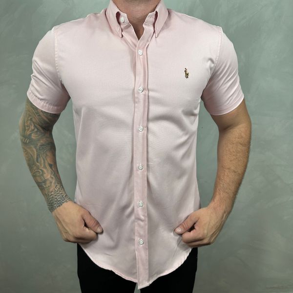 Camisa Manga Curta PRL Rosa