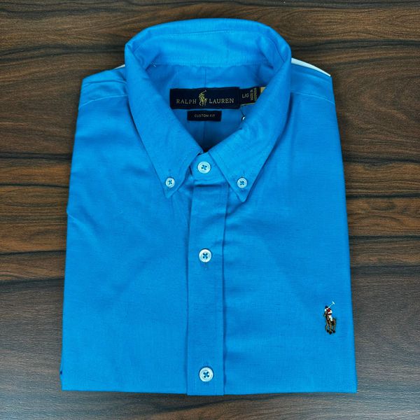Camisa Manga Curta PRL Azul 