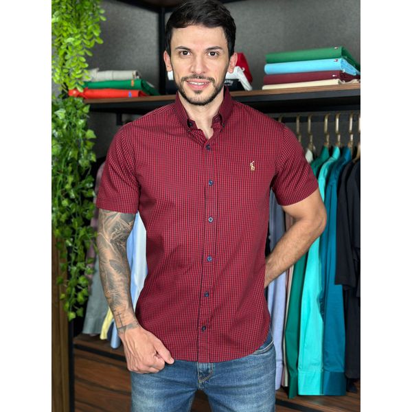 Camisa Manga Curta PRL Xadrez