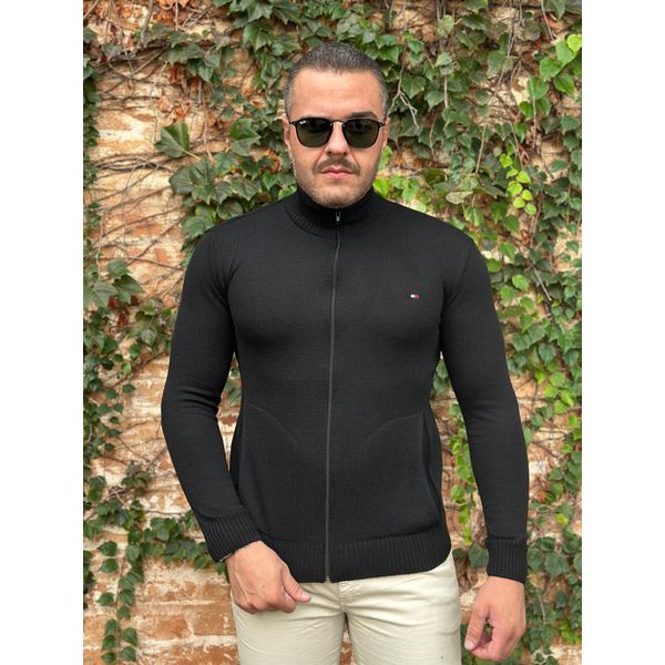 Jaqueta Zíper TH Preto