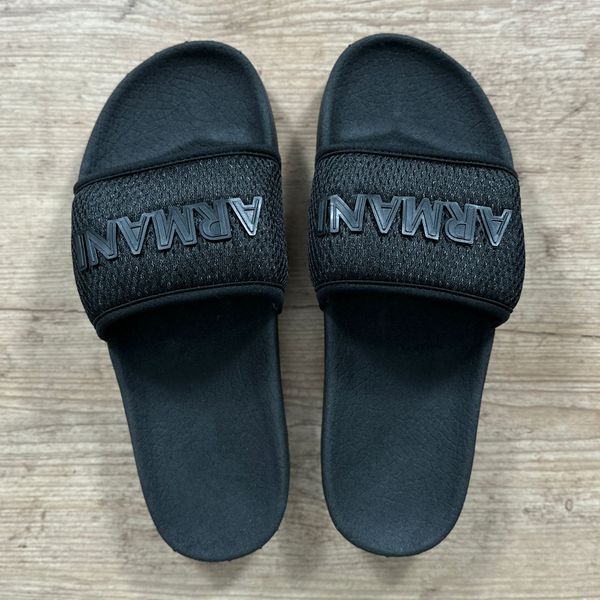 Chinelo Slide Armani Preto