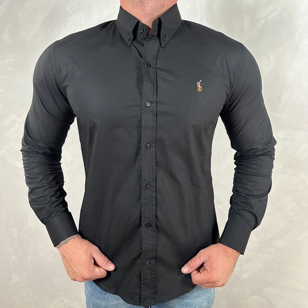 Camisa Manga Longa PRL Preto⭐