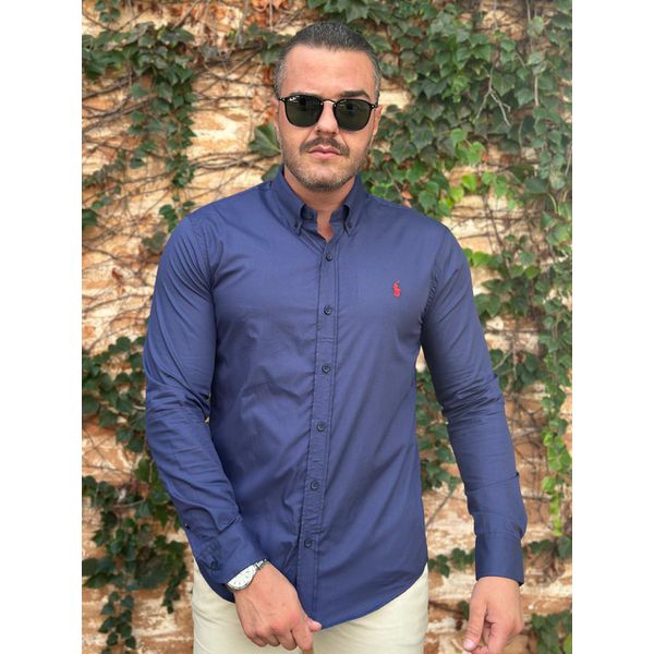 Camisa Manga Longa PRL Azul