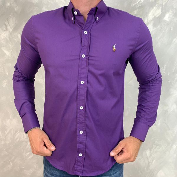 Camisa Manga Longa PRL Roxo