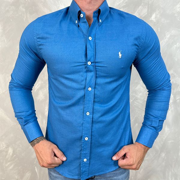 Camisa Manga Longa PRL Azul⭐