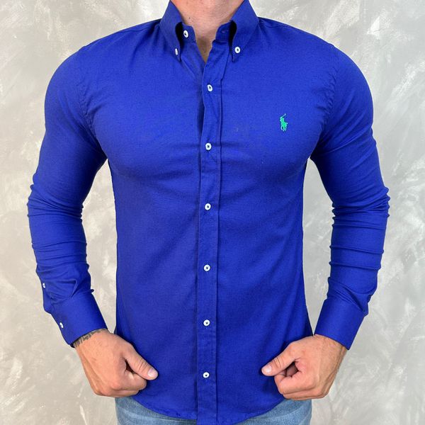Camisa Manga Longa PRL Azul Bic