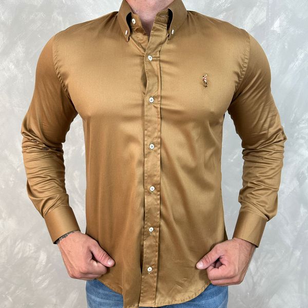 Camisa Manga Longa PRL Caramelo